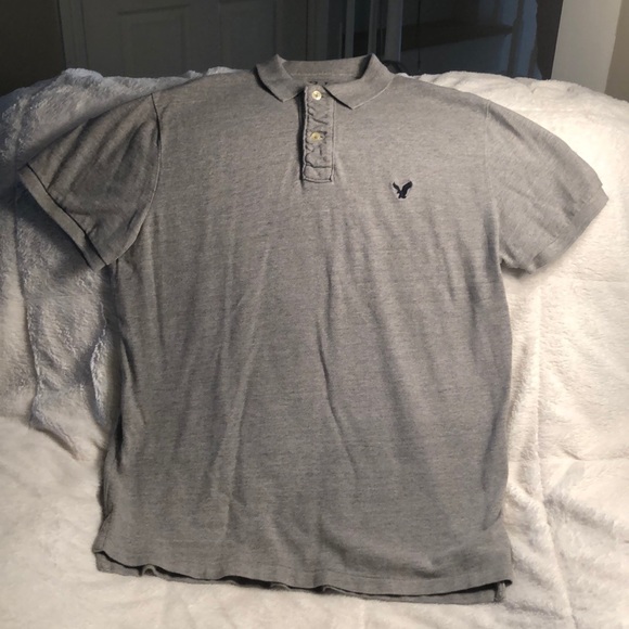 American Eagle Outfitters Other - EUC MENS American Eagle 🦅 polo 👕 shirt, gray-XL